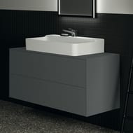 Тумба под раковину Ideal Standard CONCA 1200x505x550 2 ящ внешних, антрацит, стол.с вырезом T3943Y2