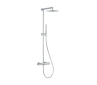 Душевая система Remer X Style INOX SSX37UFM25, нержавеющая сталь матовая