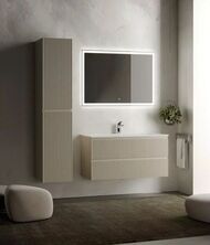 Тумба под раковину SANCOS Snob R (995x445x500) подвесная, два ящика, Beige Soft SNR100CE
