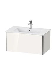 Тумба под раковину Duravit XSquare 810х400х478 подвесная, 1 ящик, белый глянец XS407202222 — миниатюра 1