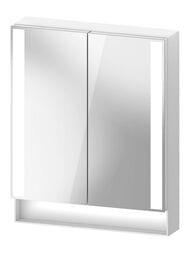 Зеркальный шкаф Duravit Qatego 600х750х155мм подвесной, с подсветкой, полочка, белый QA7150018180010