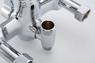 Душевая система с поворотным изливом, лейкой и верхним душем , FRAP хром, F2471