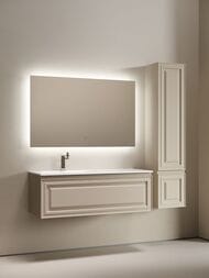 Тумба под раковину Sancos Very VR120LCE 1195х445х406 подвесная, левая, 1 ящик, цвет: Beige soft