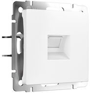 Розетка Ethernet RJ-45 cat. 6A экранированная Werkel W5120001, белый матовый