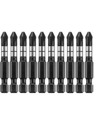Набор бит KRAFTOOL Impact Pro Philips PH2, 50мм, 10шт, в пластиковом боксе 26191-2-50-S10