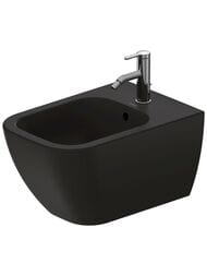 Биде подвесное DURAVIT HAPPY D.2 365х540х285 отверстие под смеситель, перелив, антрацит 2258151300