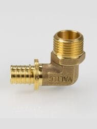 Уголок VALTEC аксиальный, 20х1/2"Н, латунь CW614N, VTm.453.G.002004