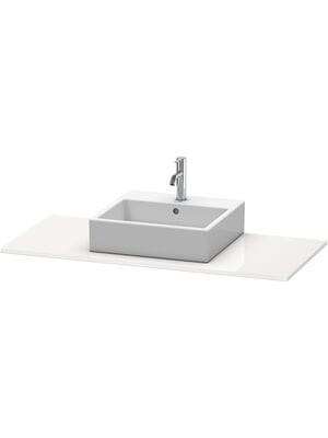 Столешница Duravit XSquare 800х550х16 1 вырез, белый глянец XS060D02222