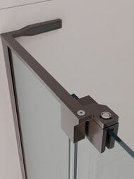 Душевая дверь CEZARES SLIDER (700-800х1950) B-1-70/80-C-GM стекло прозрачное, профиль оруж.сталь — изображение 3