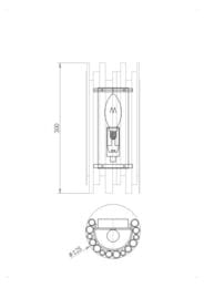 ��������� ���������� Maytoni Coliseo (�������) MOD136WL-01BS, 60��, IP20, E14, ������
