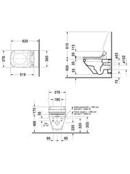 ������ ��������� DURAVIT DuraStyle 376�620�345 ��� �������-���� SensoWash 2537590000