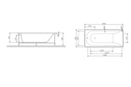 Каркас для ванны AM.PM Spirit 150x70  W72A-150-070W-R2