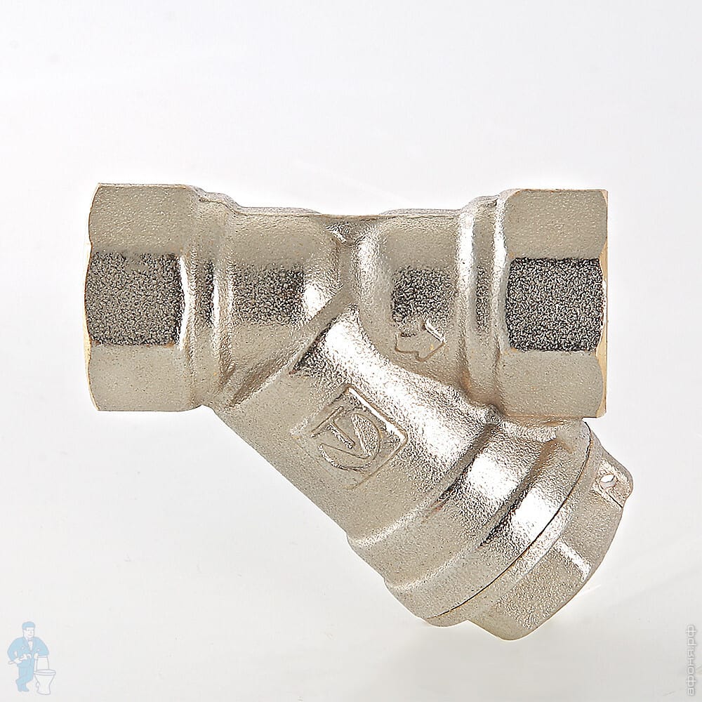 Фильтр косой VALTEC VTm 1/2\"ВВ никель VT.192.N.04 | Афоня.рф, цена 291 руб.