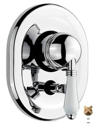 Внешняя часть Nicolazzi Cinquanta смесителя для ванны, ручка Petit Mont Blanc, бронза 3460BZ76