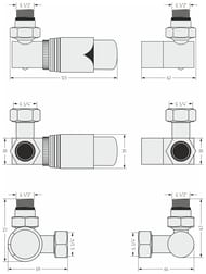 �������������� �������������� 3D ����� ������� �����-�����, 1/2"��3/4" ���.�����, 071-1421-0000