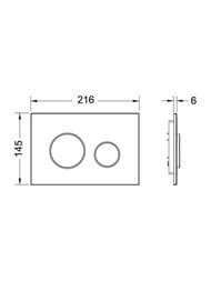 Комплект TECEbase 2.0 c кронштейнами, панель Loop белая глянцевая K440920