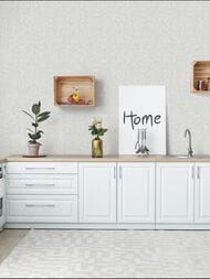 Обои виниловые на флизелине Grandeco Flora (1,06х10,05) ткань, серые R118013 (рул.)