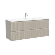 Тумба подвесная SANCOS Snob R 1195х390х500, 2 ящика, доводчики, Beige Soft ,SNR120/39CE