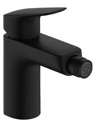 Смеситель Hansgrohe Logis для биде, однозахватный, излив 100, с донным клапаном черный мат. 71200670 — миниатюра 1