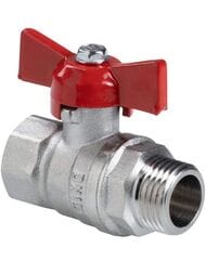 Кран шаровый 1/2"ВН VALTEC Стандарт ГОСТ рукоятка бабочка, VT.123.N.04 — миниатюра 1
