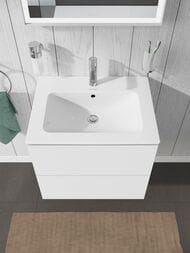 Тумба под раковину Duravit L-Cube 620х550х481 подвесная, 2 ящика, белый матовый LC624001818 — изображение 3