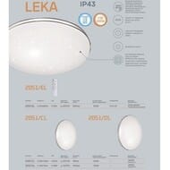 Настенно-потолочный светодиодный светильник Sonex Leka 2051/DL, белый