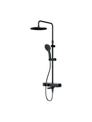 Душевая система AM.PM Inspire 2.0 F0750A522 с термостатом, верхним/ручным душем, черный матовый