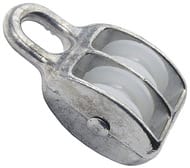 Блок двойной пластик оцинкованный 3/4" (20) (1 шт.), КР.070601