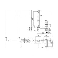 ��������� ��� �������� Paffoni Rock RO105CR70 ������������, �������������, ����� 200��, ����: ����