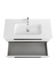 Тумба под умывальник Cezares ЕСО (1000х457х500) без ручек,Bianco Opaco ECO-CER-N-1000-2C-SO-BO