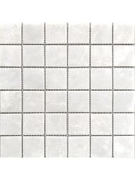 Мозаика мраморная Wild Stone White Polished 48х48 (305х305х4) белая, JMST058 (шт.) — миниатюра 1