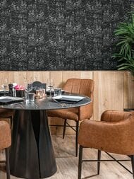 Обои флизелиновые Hygge V Nature Hg39 011 (1,00х10,05) листья, черные (рул.)