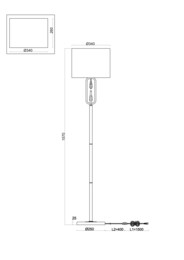 ��������� ���������� Freya Riverside (���������) FR1007FL-01BS, 220/240 V, IP 20, �����