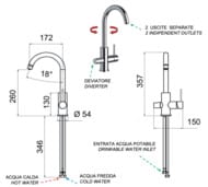 Cмеситель для кухни Remer X Style N792DWBG, золото брашированное