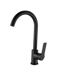 Смеситель для кухни ESKO Singapore black SB 519 однозахватный, высокий излив 208мм, черный матовый