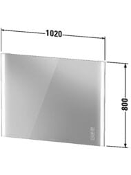 ������� Duravit XViu 1020�800 � ����������, ��������� ����., ������, ��������, ������� XV70430B1B1