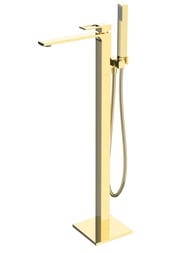 Смеситель для ванны/душа BelBagno LUCE LUC-FMT-ORO напольный, золото