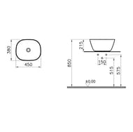 �������� Vitra Plural (450�450�215) ���������,����������������� ��������,������ ���. 7811B483-0016