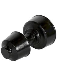 Оголовок STOUT вертикальный с ветрозащитой традиц.коакс. D80(п)/125(п) ЧЕРН. широкий SCR-8125-800012