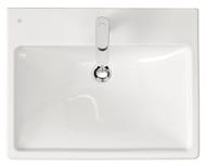 Тумба с раковиной Burgbad Eqio 630х490х645 подвесная, 2 ящика, LED, серый SEZA063F2010C001