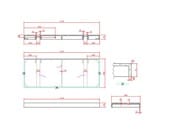 Столешница Armadi Art Flat (Флэт) 120 см 869-120-NM, черный мрамор
