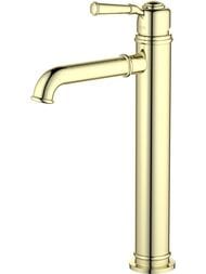 Смеситель для раковины Aquatek Классик AQ1504PG однозахв., излив 235мм, б/дон. клапана, зол. полир