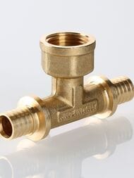 Тройник VALTEC аксиальный, 16х1/2"Вх16, латунь, VTm.432.BG.160416 — миниатюра 4