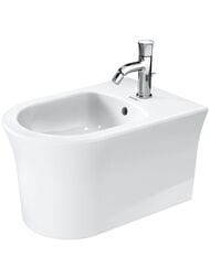 Биде подвесное Duravit White Tulip 2293150000 370х540 перелив, отв. под смеситель, крепеж, белый