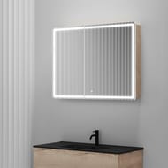 Зеркало-шкаф SANCOS Mirror (990х150х740) подвесное,LED-подсв.,сенсорное управ.,дуб галифакс MI100EG