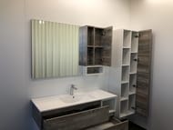 Шкаф-колонна COMFORTY Турин-45 (450х1600х320) подвесной, дуб бежевый 00004136455