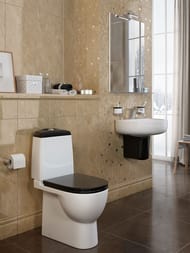 ������ ������� Sanita Luxe BEST Comfort (640x340x770) ������� �� ����������, ���������, �����/������ WC.CC/Best/2-DM/BLK.G/S1