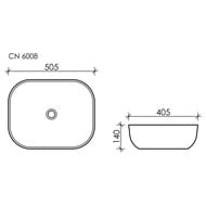 �������� ��������� Ceramicanova Element 505�405�140 �������������, ��� ��������, ����� CN6008