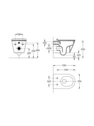 ������ KERAMA MARAZZI PLAZA Modern ��������� ������������, 350�530�285, ����� ��������� PLMR.wc.02