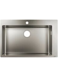Мойка из нержавеющей стали Hansgrohe S71 43302800 (760х500) врезная, отвер.под смес.,сталь — миниатюра 1